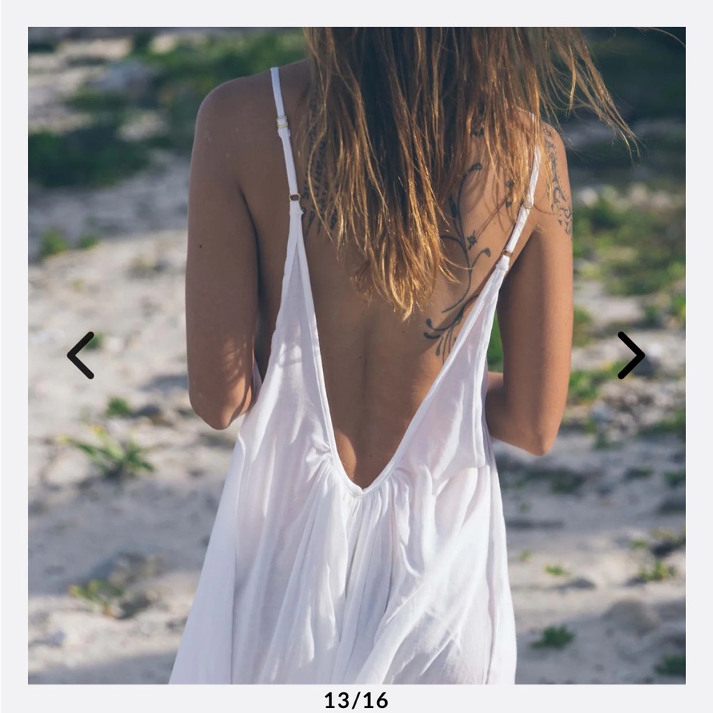 OMNIA Tulum Akumal Raw gauze dress black size small - Picture 4 of 13
